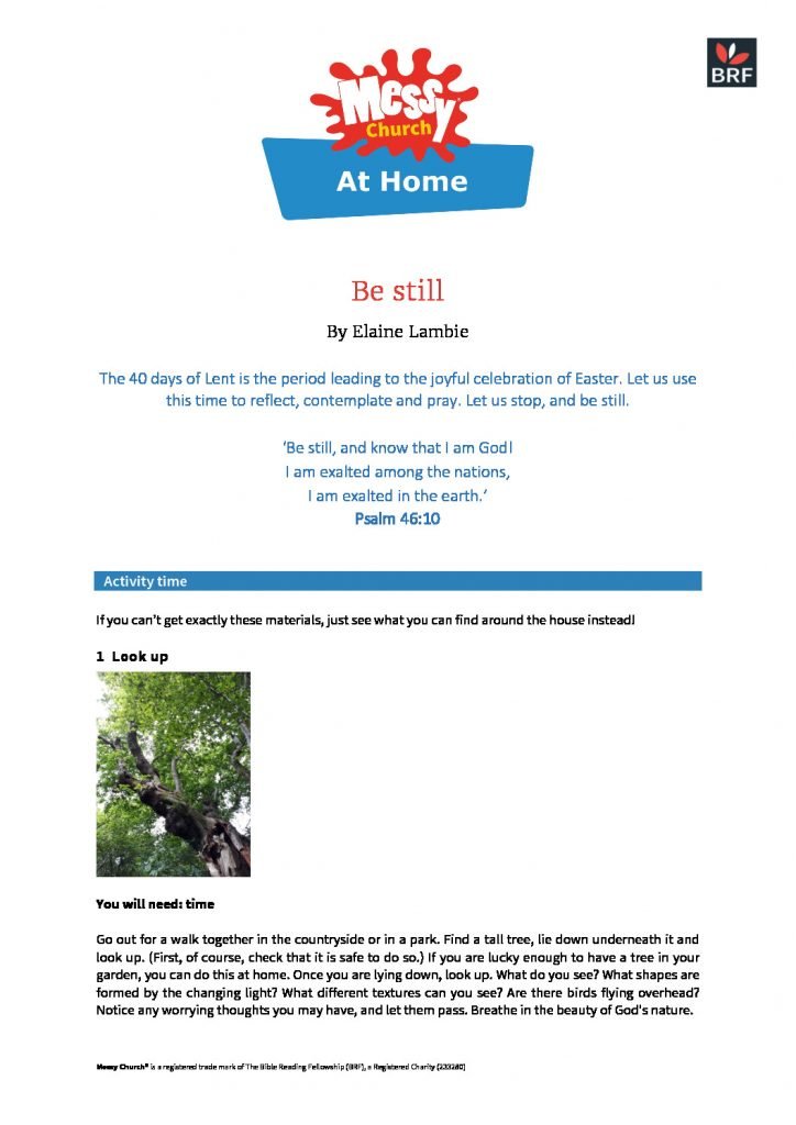 thumbnail of Be still at home messy at home